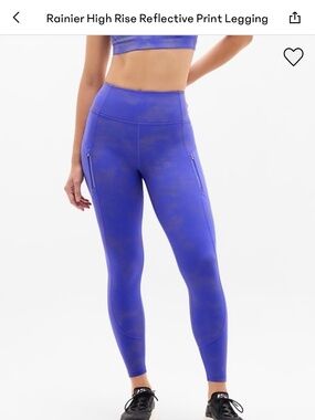 NWT Athleta Ranier Reflective Print legging